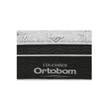 Détails du tissu du Matelas M-CR1047 présentant le nom "ORTOBOM"