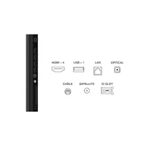 Présentation des ports de connexion du téléviseur smart TCL 98 pouces QD-Mini LED 98C6K