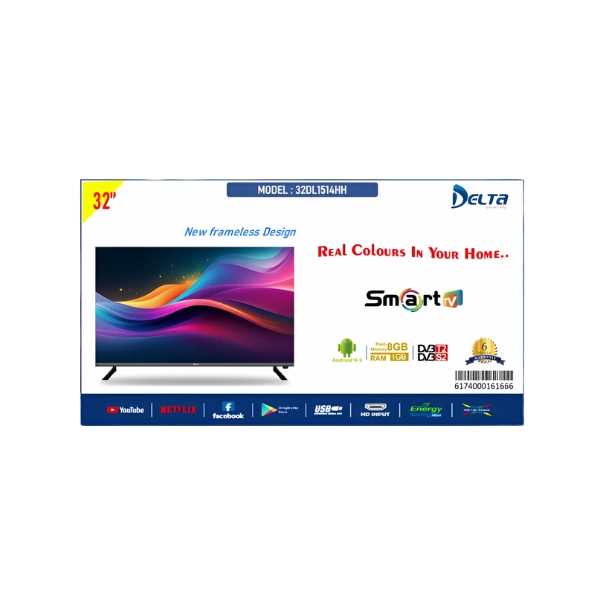 Carton d'emballage du téléviseur smart Delta 32 pouces 32DL1514HH
