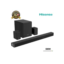 Barre de Son Hisense 580W AX-5100 5.1CH avec caisson et deux enceintes arrières sans fil