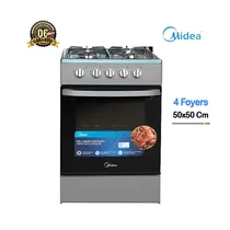 Cuisinière à gaz MIDEA MD508 avec 4 foyers et design compact