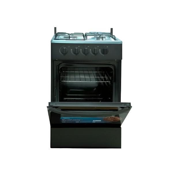 Vue rapprochée des brûleurs à gaz de la cuisinière MIDEA MD508