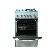 Vue de la cuisinière Oscar 50x50 avec four intégré et design compact