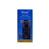 Présentation du carton d'emballage du Haut-parleur + 2 micros OSCAR OSC-08D33 100W