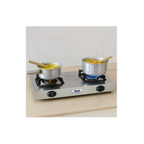 Plaque à gaz Oscar OSC-201 à 2 foyers en acier résistant