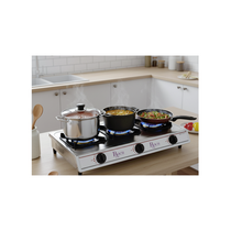 Détails des brûleurs optimisés de la plaque à gaz Roch RGC-TT307-C