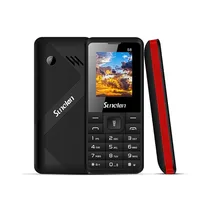 Téléphone Sunelan S8 de couleur noir-rouge