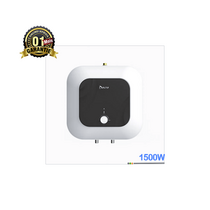 Chauffe-eau Delta 10L installé sur un mur de salle de bain moderne