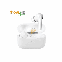 Écouteurs UBIT UB-2 TWS noirs posés à côté de leur boîtier de charge ouvert, mettant en avant le design compact