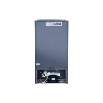 Mini réfrigérateur Oscar 160L OSC-R160S argenté sur fond blanc, design compact et moderne