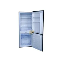 Intérieur du BINATONE FR160 montrant le réfrigérateur et le congélateur séparés