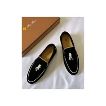 Chaussure Loro Piana en cuir véritable – Élégance italienne pour homme