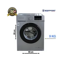 Vue frontale de la machine WESPOINT WMT-914A23 en finition argent