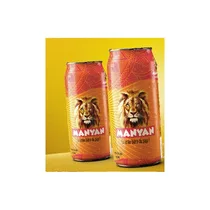 Canette individuelle de bière Manyan 50CL avec design sobre et métallique