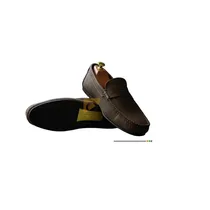 Mocassin-Clarks-Homme-Daim-Marron-Vue-Face-Dessus-Confort