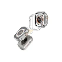 Montre connectée H20 avec écran allumé et bracelet noir
