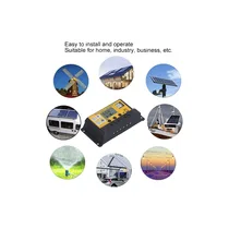 Régulateur installé sur panneau de commande solaire dans un kit autonome
