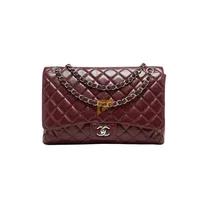 Gros-Plan-Fermoir-CC-Chanel-Chaine-Cuir-Bandoulière-Luxe