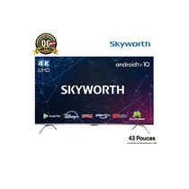 Smart TV Skyworth 43 pouces 4K UHD avec Android TV. Profitez d'images spectaculaires, de l'accès aux applis et du contrôle vocal pour un divertissement total.