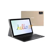 Gros plan de l'écran IPS de la tablette Modio M27 montrant une application vidéo.