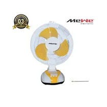 Ventilateur rechargeable MEWE MW-RTF12 posé sur une table, vue de face