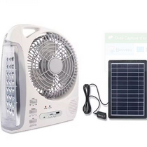 Mini ventilateur solaire et rechargeable baladeur GDTIMES GD-8028
