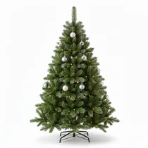 Sapin de Noël artificiel vert enneigé 1m50