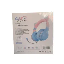 Vue de l'arrière du carton d'emballage du Casque gaming sans fil style oreille de chat