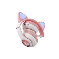 Vue du Casque audio sans fil STN-28T style oreille de chat STN-28T plié