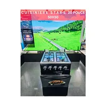 Image réelle de la Cuisinière à gaz automatique Star-s 4 Foyers 50x50