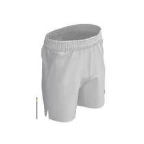 FOURTEEN Unisex Performance Shorts Blanc, vue latérale, taille élastique