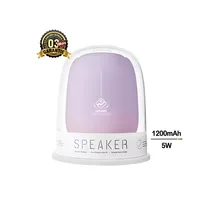 Haut-parleur portable LIPUSEN A136 Bluetooth 5W, couleur lilas sous dôme protecteur, avec batterie 1200mAh et garantie 3 mois