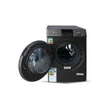Machine à laver séchante Roch RWDR-12D8-L(S)-46 couleur Dark Silver, classe énergétique A+++, avec affichage numérique ouverte