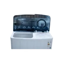 Vue des bacs de la Machine à laver semi-automatique Delta 13kg DL-WM1301 ouverts