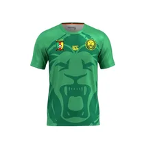 Maillot Fan Lions Indomptables FOURTEEN de couleur vert