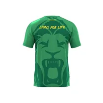 Maillot Fan des Lions Indomptables FOURTEEN de couleur vert, vue de l'arrière