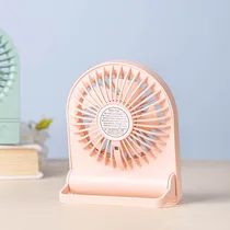 Vue de l'arrière du Mini ventilateur YASE YS2202A portable de couleur rose