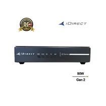 Modem satellite iDirect iQ Desktop+ noir (Gen 2) avec indicateurs LED PWR, STAT, RX, TX, NET. Marque iDirect, garantie 06 mois