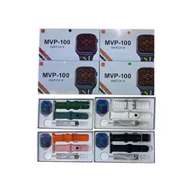 Vue du carton de la montre intelligente Watch 9 MVP-100 présentant ses différentes couleurs