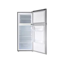 Vue de de l'intérieur du réfrigérateur double battants TCL F270TM 207 litres Inox, classe énergétique A+