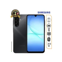 Smartphone Samsung Galaxy A17 noir avec écran 6.7 pouces, triple caméra 50MP, 128Go ROM, 4Go RAM et batterie 5000mAh. Garantie 2 ans incluse