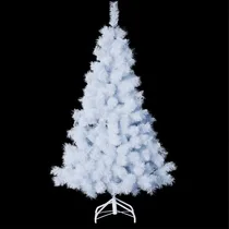 Sapin de Noël artificiel blanc effet "plume" 1m50