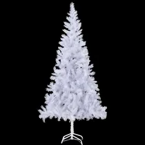 Sapin de Noël artificiel blanc à l'aspect moelleux 1m10
