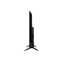 Téléviseur smart LG 43 pouces 43UQ75006LG sur pied, vue de côté