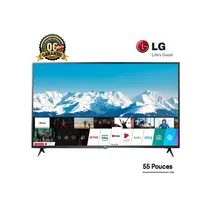 Smart TV LG 55 pouces 55UR73006LA 4K UHD avec écran d'accueil webOS 23 et logo ThinQ. Garantie 06 Mois