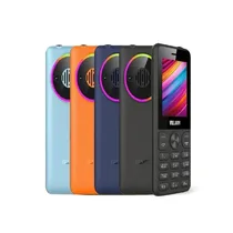 Gros plan sur l'arrière du téléphone classique Villaon V220, mettant en évidence le haut-parleur et l'anneau lumineux qui s'illumine de différentes couleurs