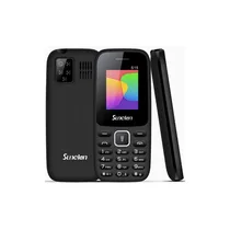 Téléphone Sunelan S15 de couleur noir, vue latérale, pour montrer la finesse