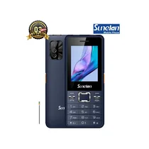 Téléphone Classique Sunelan S22 de couleur bleu foncé, avec double caméra arrière et clavier physique