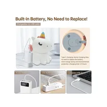 Présentation de la méthode de recharge de la Veilleuse pour enfant Sitting Unicorn A007