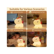 Présentation de l'utilisation de la Veilleuse pour enfant Sitting Unicorn A007 sur différents emplacements